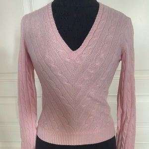 Ralph Lauren Black label 100% cashmere cable sweater. No flaws.